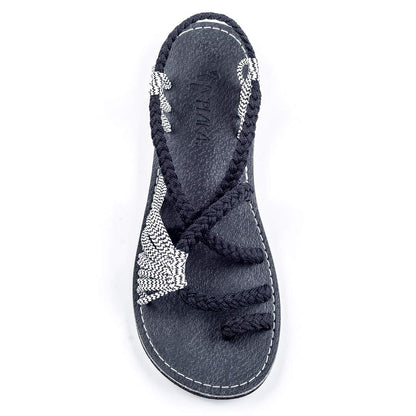 Plaka Flat Sandals for Women Palm Leaf