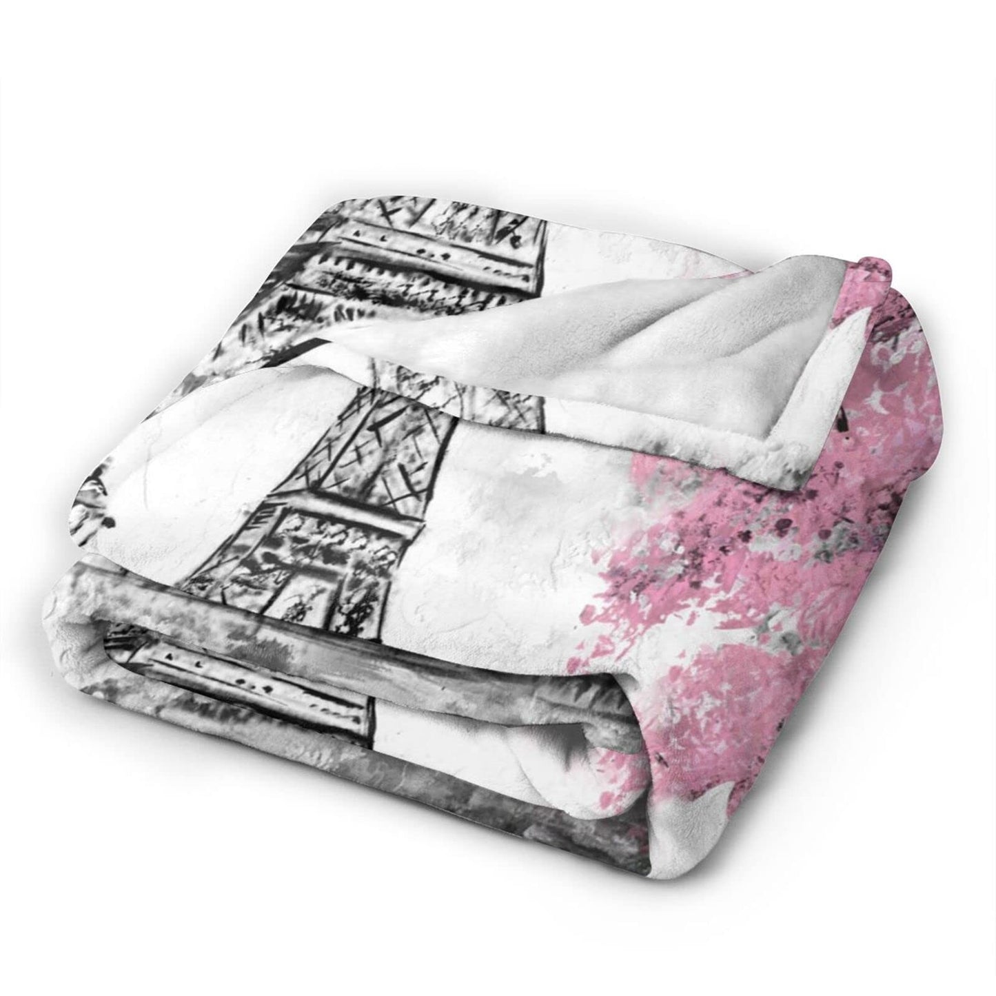 Perinsto Cute Throw Blanket Ultra Soft Warm All Season Decorative Fleece Blankets for Bed Chair Car Sofa Couch Bedroom 50" X 40”