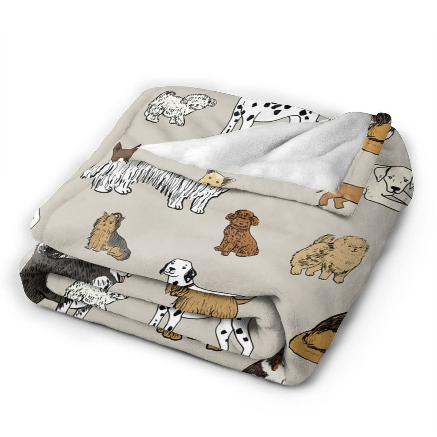 Perinsto Cute Throw Blanket Ultra Soft Warm All Season Decorative Fleece Blankets for Bed Chair Car Sofa Couch Bedroom 50" X 40”