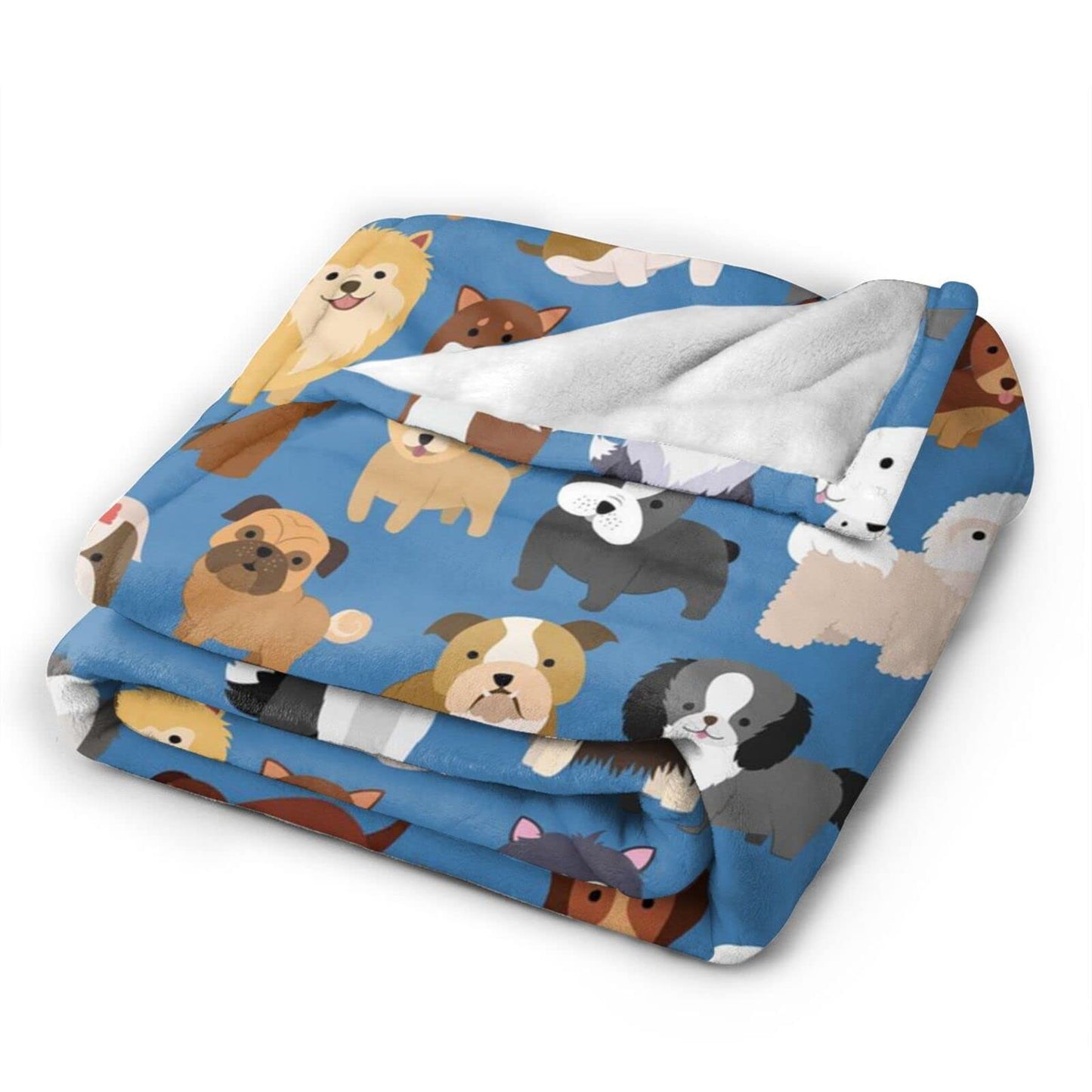 Perinsto Cute Throw Blanket Ultra Soft Warm All Season Decorative Fleece Blankets for Bed Chair Car Sofa Couch Bedroom 50" X 40”