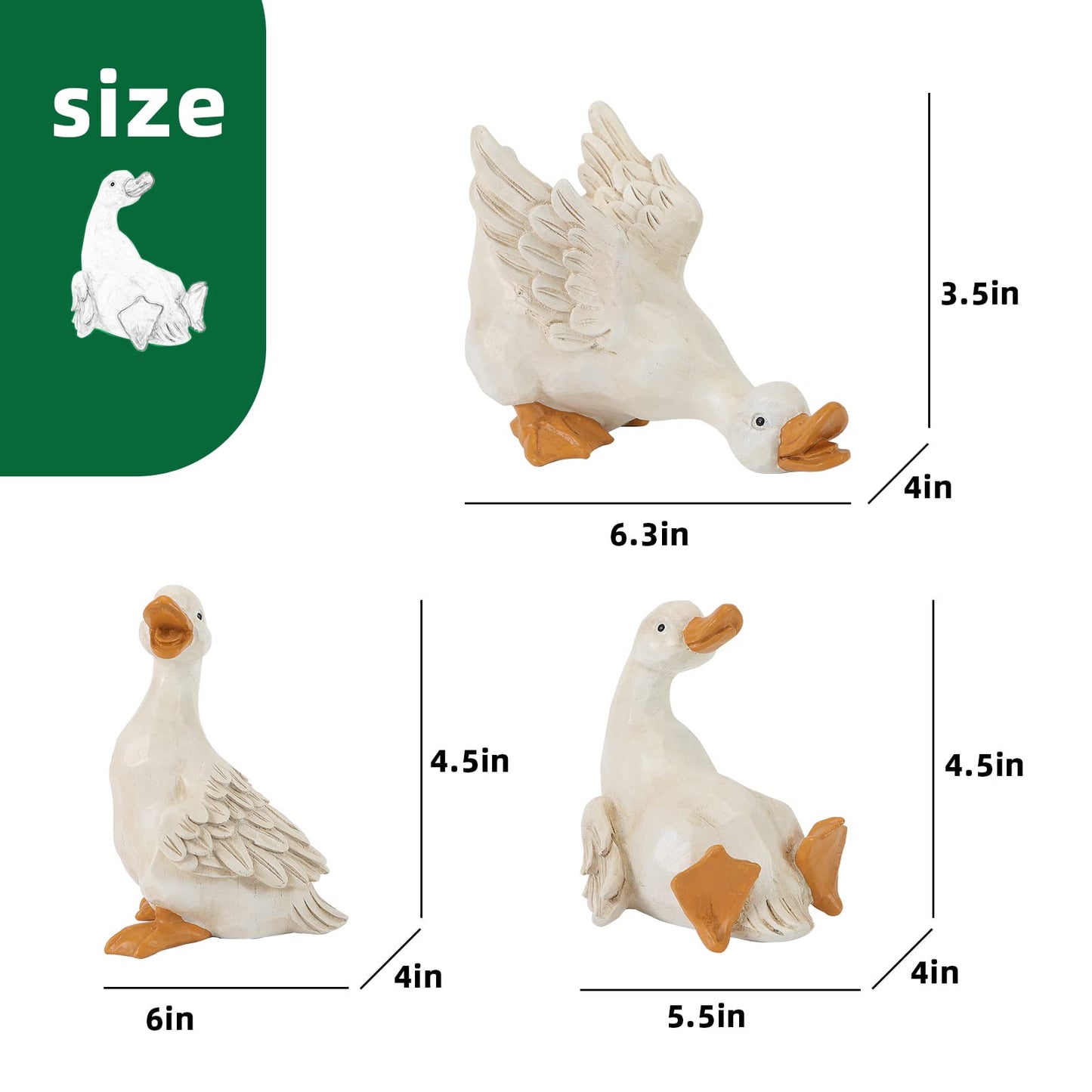 LEGIFO Bunny Decor Yard Decorations Outdoor Set of 3, Bunny Decorations for Home Garden Outdoor Statues, Easter Rabbit Figurines mom Gifts