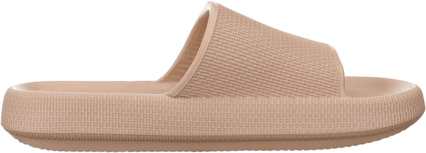 WHITIN Slippers for Women Non Slip | Cushioned Thick Sole Slides | Quick Drying Bathroom Sandals