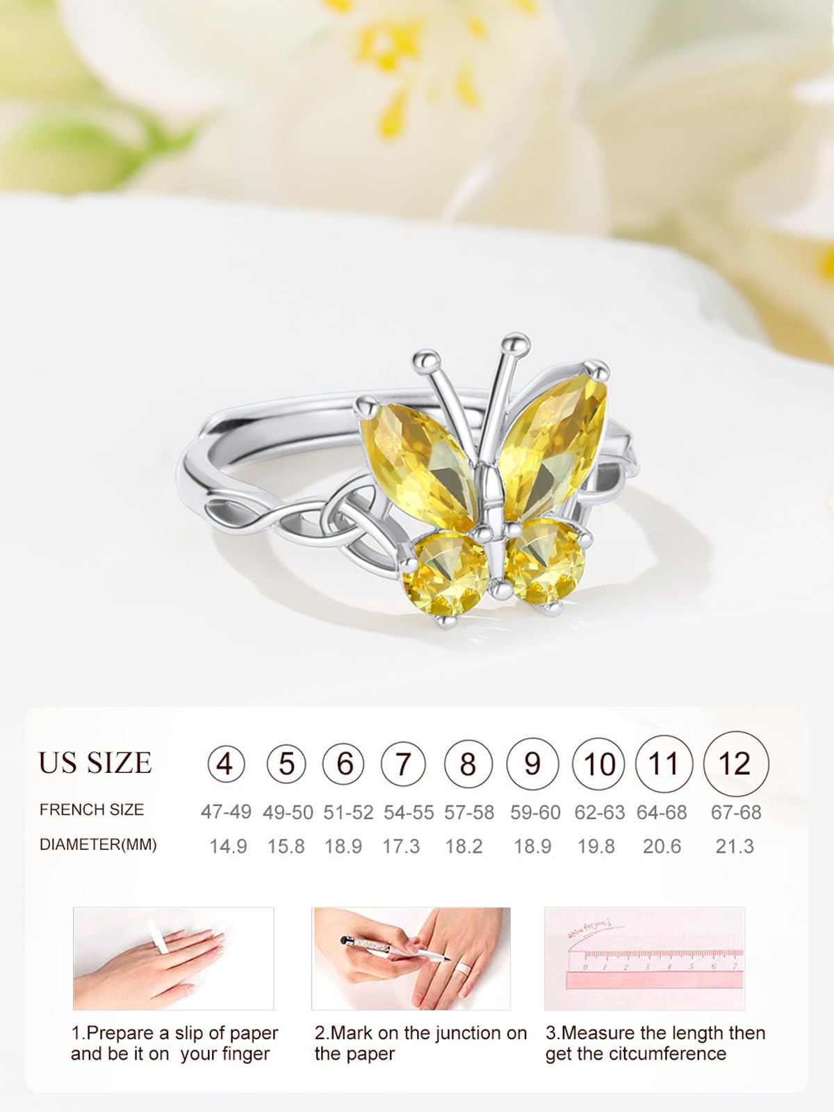 Custom4U Personalized 1-4 Birthstone Rings for Women Promise Rings for Her Sterling Silver Mothers Ring Customized Cubic Zirconia Stones Wedding/Valentine's Day/Mother's Day Jewelry Gift for Mom Wife