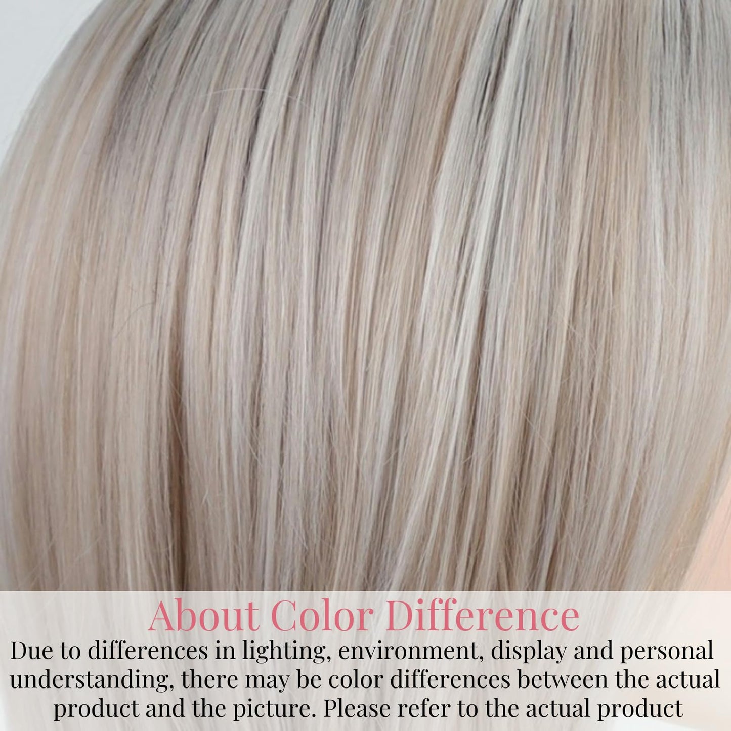 RENERSHOW Medium Length Bob Wigs for White Women Layered Blonde Highlight Straight Pixie Bob Wig with Bangs Heat Synthetic Natural Daily Party Wig 12inch Average Size Wig