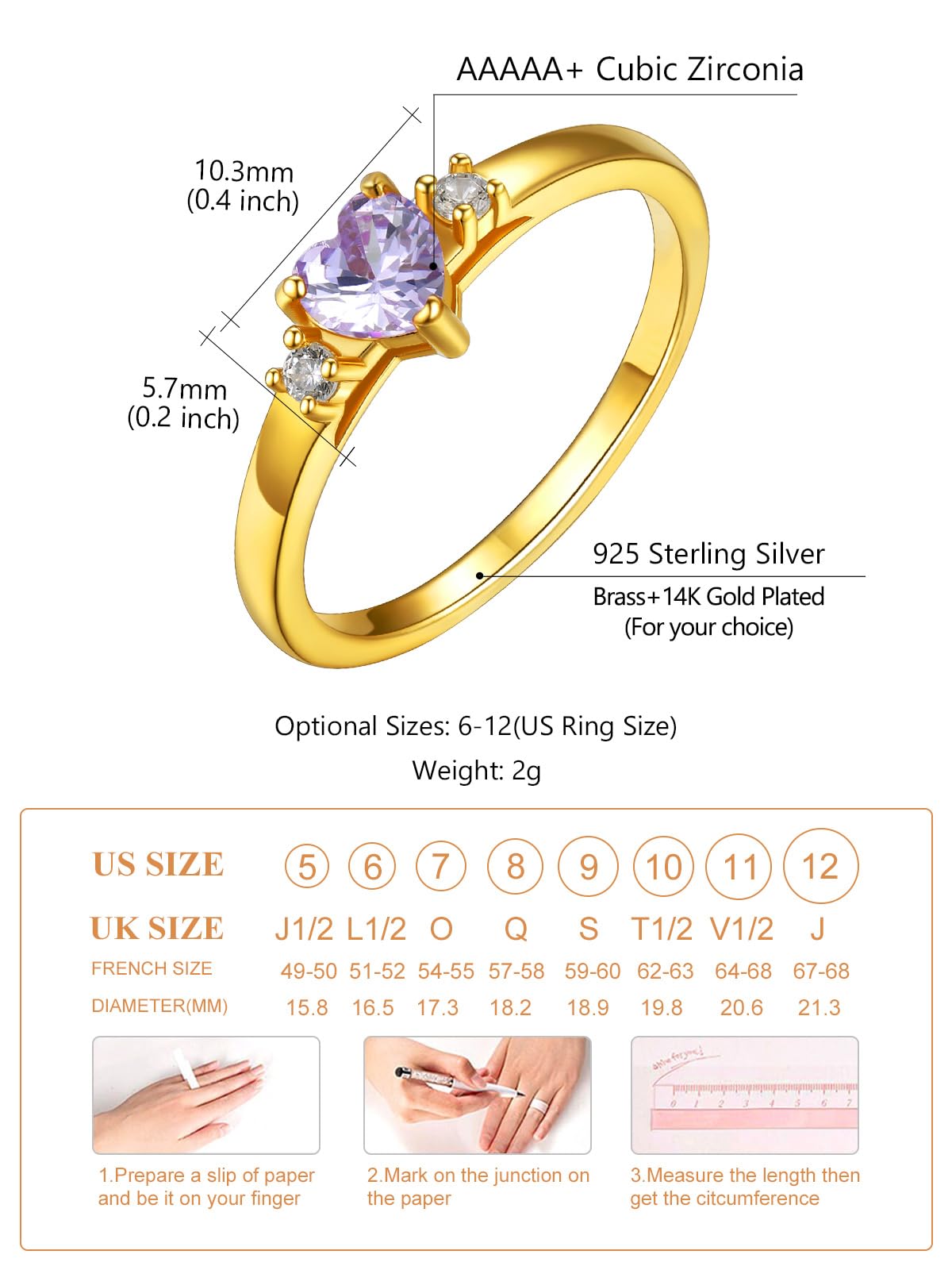 Custom4U Personalized 1-4 Birthstone Rings for Women Promise Rings for Her Sterling Silver Mothers Ring Customized Cubic Zirconia Stones Wedding/Valentine's Day/Mother's Day Jewelry Gift for Mom Wife