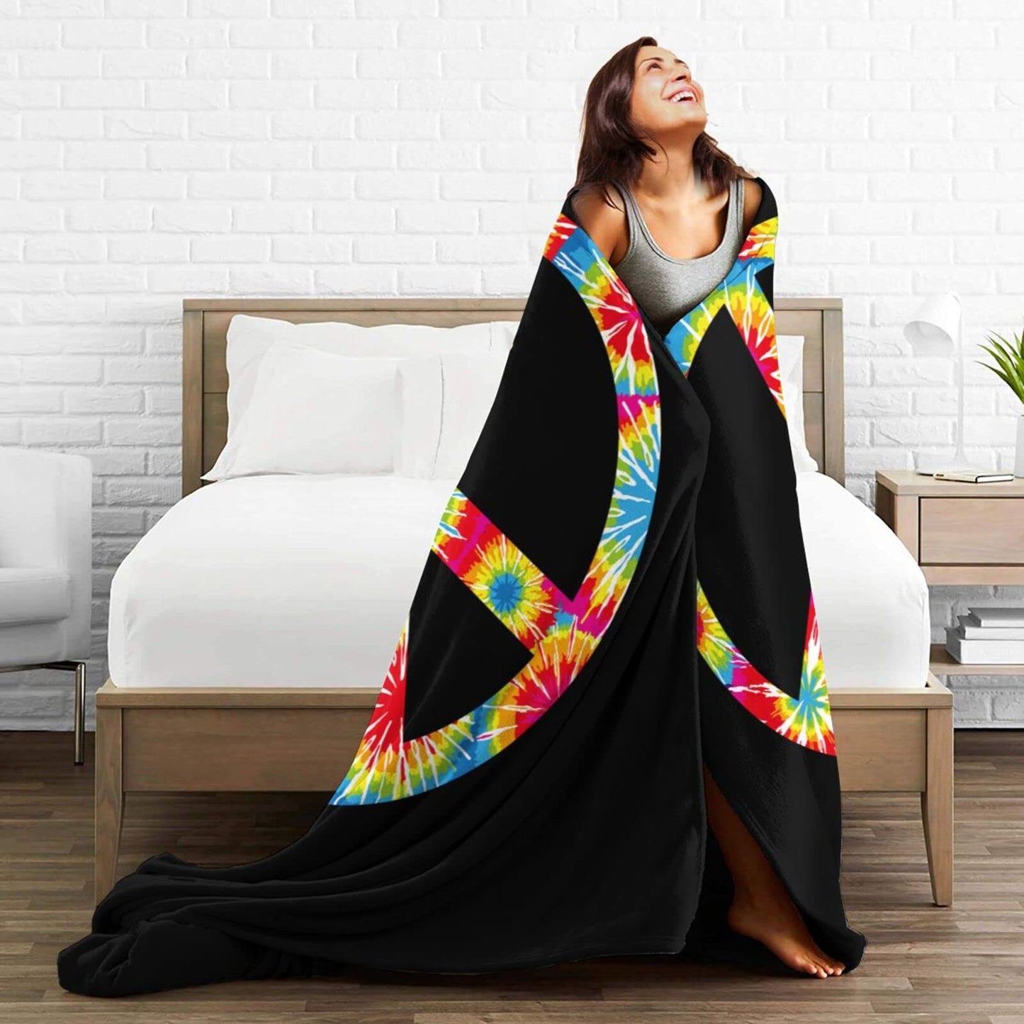 Perinsto Cute Throw Blanket Ultra Soft Warm All Season Decorative Fleece Blankets for Bed Chair Car Sofa Couch Bedroom 50" X 40”