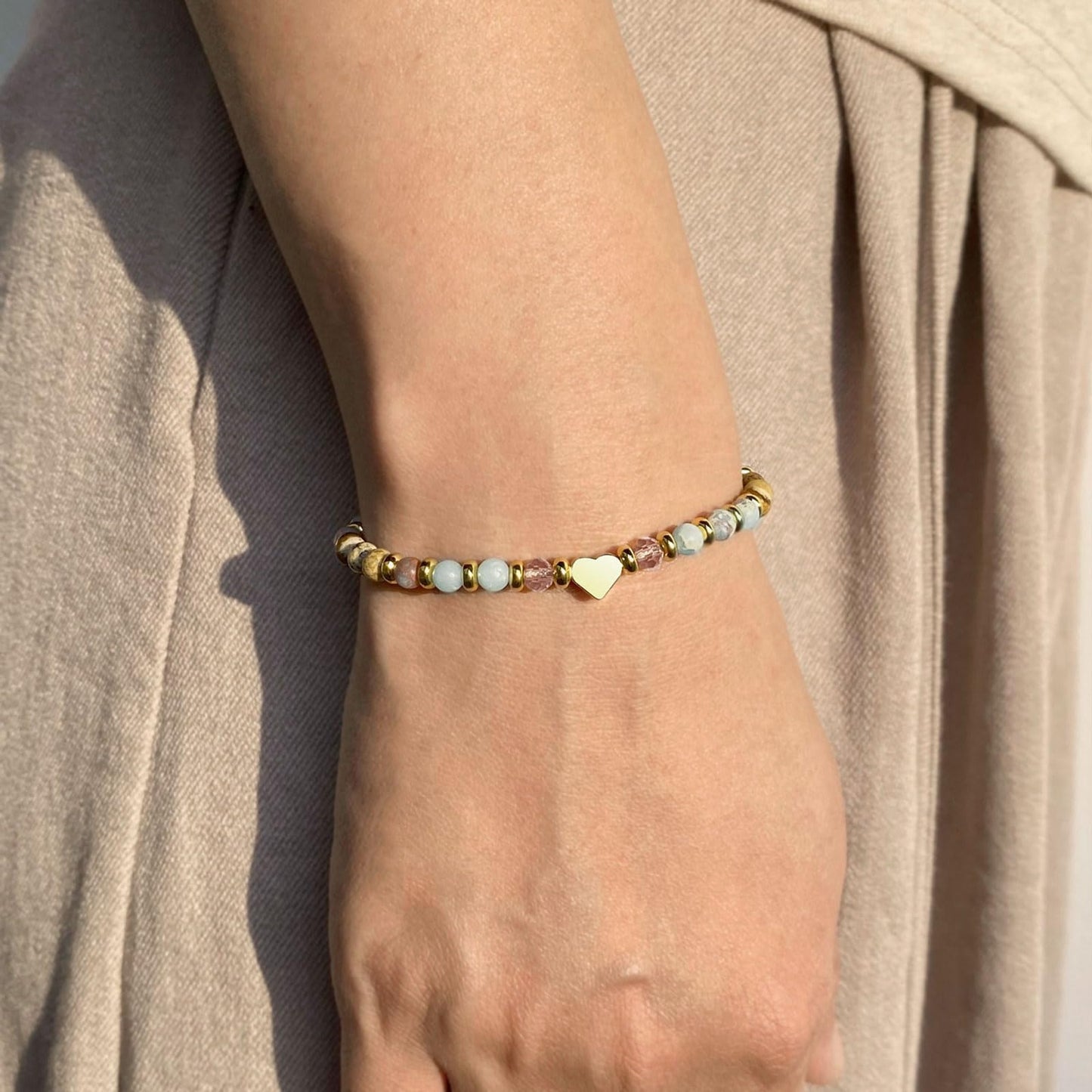 yupoxiu Inspirational Gifts for Women Birthday - Healing Natural Stone Bracelets, Thinking of You Get Well Soon Gifts for Women Friend Sister