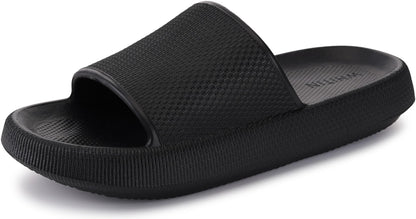 WHITIN Slippers for Women Non Slip | Cushioned Thick Sole Slides | Quick Drying Bathroom Sandals