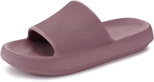 WHITIN Slippers for Women Non Slip | Cushioned Thick Sole Slides | Quick Drying Bathroom Sandals