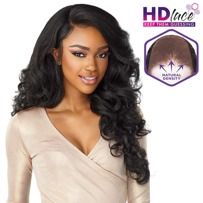 Sensationnel What Lace 13X6 Wigs - Latisha Lacefrontal Hand Tied Glueless Synthetic With Natural Density Preplucked Hairline (Jet Black 1)