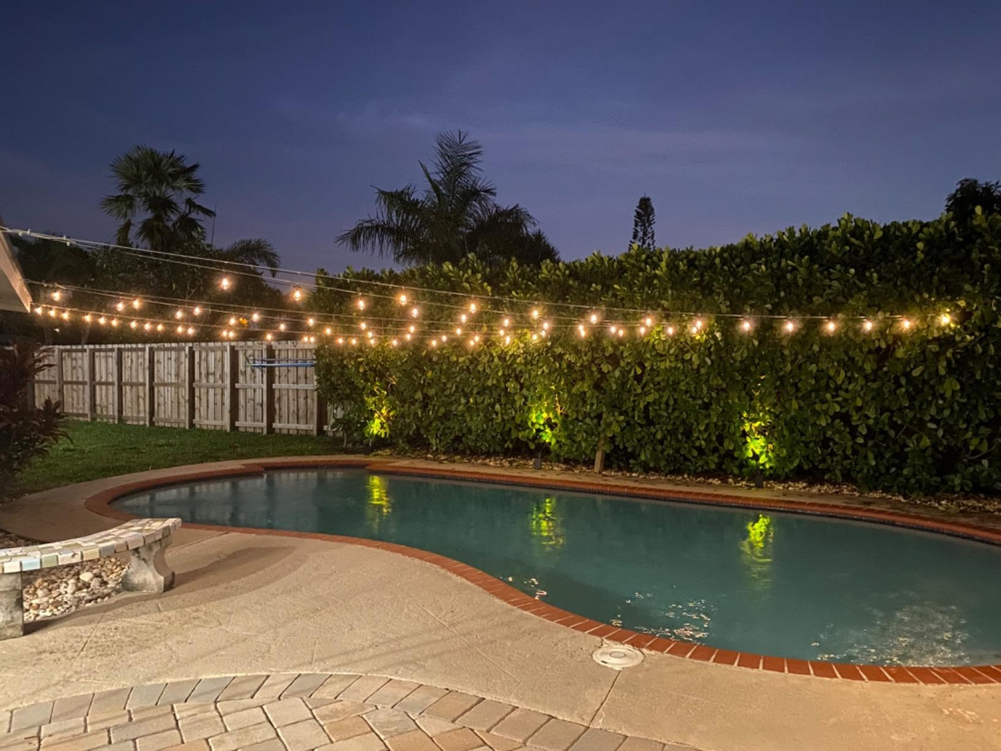 Brightech Ambience Pro Solar Powered Outdoor String Lights -27 ft Commercial Grade Waterproof Edison Patio Lights, Shatterproof LED String Lights for Outside, Porch - 12 Bulbs, 1W Soft White