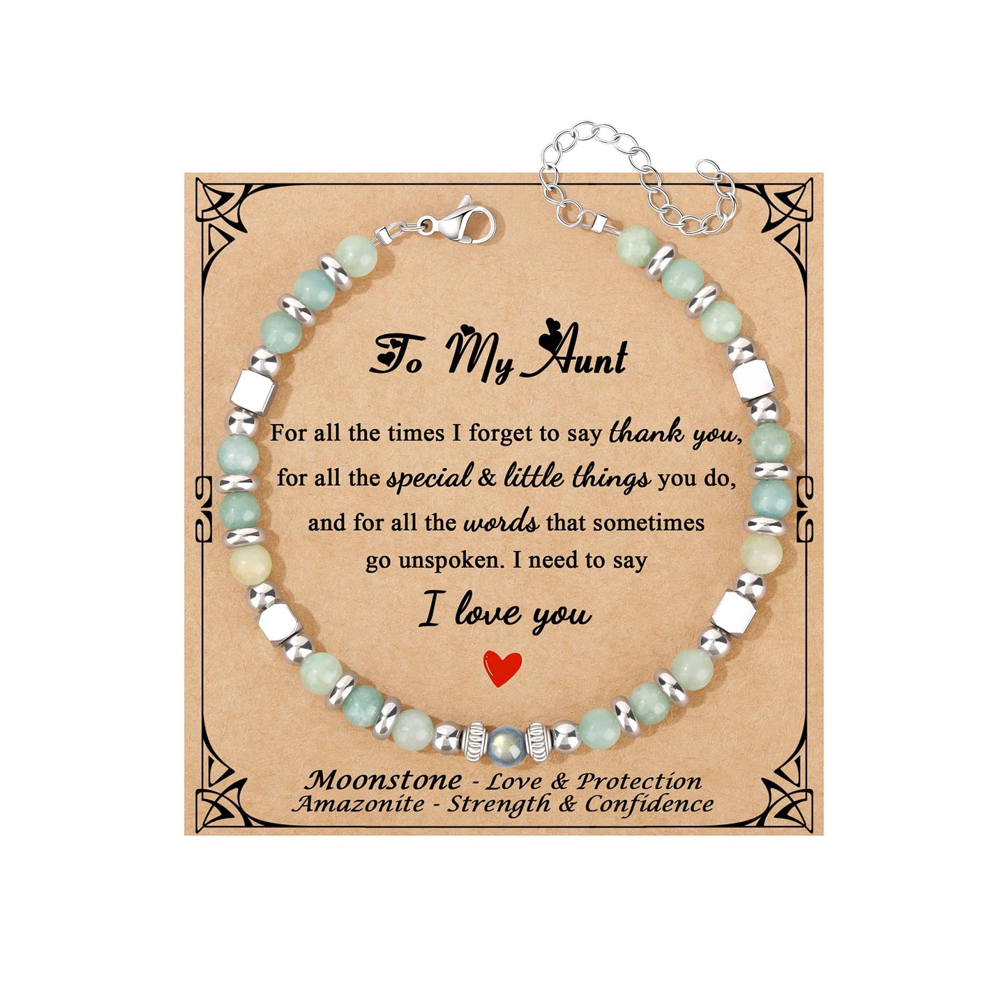 JoycuFF 𝗚𝗶𝗳𝘁𝘀 𝗳𝗼𝗿 𝗪𝗼𝗺𝗲𝗻 𝗠𝗼𝗼𝗻𝘀𝘁𝗼𝗻𝗲 𝗕𝗿𝗮𝗰𝗲𝗹𝗲𝘁 Amazonite Colorful Imperial Jasper Stainless Steel Beads Bracelets, Graduation Christmas Valentines Mothers Day Birthday Gifts