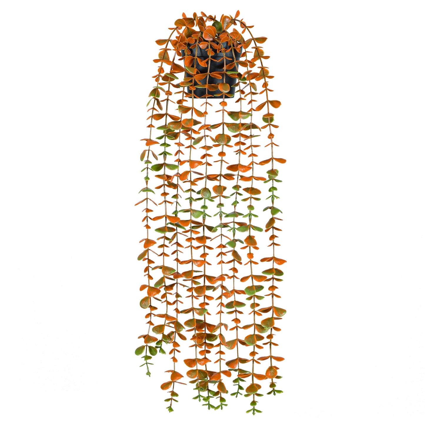 Der Rose 1Pcs Fake Plants Hanging Artificial Potted Faux Eucalyptus Plants for Modern Boho Farmhouse Bathroom Office Desk Wall Art Shelf Living Room Aesthetic Decor Indoor