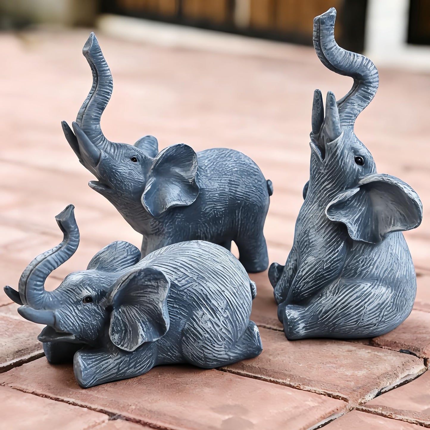 LEGIFO Bunny Decor Yard Decorations Outdoor Set of 3, Bunny Decorations for Home Garden Outdoor Statues, Easter Rabbit Figurines mom Gifts